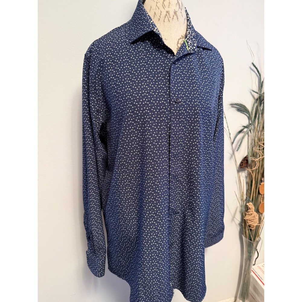 Tom Baine Performance Collection Slim Fit Floral Print Shirt XXL